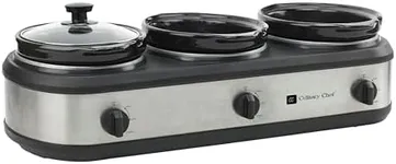CULINARY CHEF, Triple Slow Cooker,