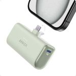 Anker Nano Power Bank with Built-in Foldable USB-C Connector, 5,000mAh Portable Charger 22.5W, for iPhone 15/15 Plus/15 Pro/15 Pro Max, Samsung S22/23 Series, Huawei, iPad Pro/Air, AirPods, and More