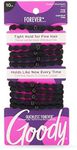 Goody Forever Ouchless Elastic Fine Hair Tie - 10 Count, Black - 4MM for Fine Hair - Hair Accessories for Women and Girls - Perfect for Long Lasting Braids, Ponytails and More