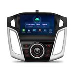 XTRONS Android 12 Car Stereo for Ford Focus 2012-2017,Octa Core 8GB+128GB Car Radio Player,9 inch QLED IPS Touched Car Bluetooth GPS Navigation DSP CarPlay 4G LTE support OBD2 TPMS DVR AHD Camera DAB+