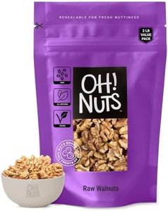Walnuts Halves & Pieces | Raw - 100% Natural | 2 lb | Raw Unshelled Walnuts | Packed in New York Zip-Seal Bag for Exceptional Freshness by Oh Nuts