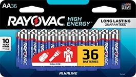 Rayovac High Energy AA Batteries (36 Pack), Double A Alkaline Batteries