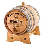 Personalized - Custom American White Oak Aging Barrel | Age your own Whiskey, Wine, Rum, Tequila, Beer, Bourbon & More - Danger Design (2 Liters)