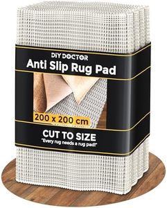 DIY Doctor XXL Premium Rug Gripper - 200x200cm Double Extra Large Non Slip Mat (1 Pack)- Anti Slip Rug Underlay - Rug Grippers for Laminate Floor - Rug Anti Slip Underlay - Multipurpose Anti Slip Mat