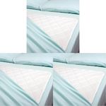 DMI Waterproof Sheet to be Used as a Bed Pad, Bed Liner, Mattress Protector, Pee Pad, Furniture Cover or Seat Protector with Quilted Slide Sheet and 4 Layers of Protection, Without Straps, 36 x 40