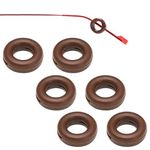 Kalevel Ear Grip Hooks Sunglass Temple Tips Sleeve 3 Pairs Anti Slip Glasses Retainer Round Eyeglasses Holders Eyewear Ear Pads (Brown)