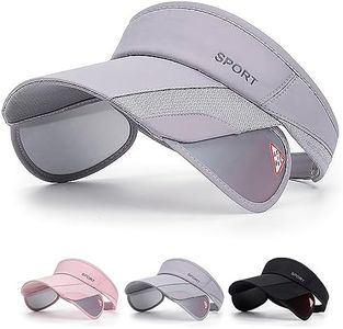 Ivedin | Visera Gorra Sport Hombre y Mujer | Visera Ancha Extensible Endurecida Muy Resistente | Máxima Ventilación y Ajuste | Visor Telescópico Retractil con extensión de Alas (Gris)