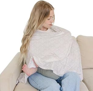 Sorrel + Fern Nursing Cover Up for Breastfeeding - Breathable Breastfeeding Cover with Removable Arch Neckline for Women - Breast Feeding Covers for Women (Meadow Reflection)