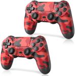 Hiyuky PS4 Controller 2 Pack,Wireless Controller for PS4/Slim/Pro/PC with 3.5mm Audio Jack/Dual Vibration/6-Axis Motion Control/Touch Pad