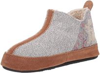 Acorn Women's Forest Bootie Slipper, Heather Grey Hare, 8-Numeric_9