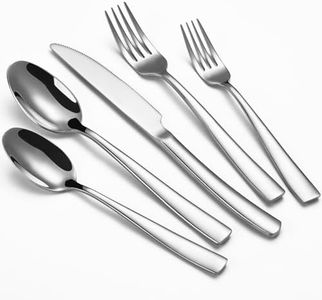 40-Piece Silverware Set, Heavy Duty Stainless Steel Flatware Cutlery Set Service for 8, Food-Grade Utensil Sets for Home Restaurant, Dishwasher Safe