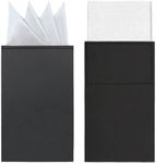 GHTIYLP Prefolded Pocket Squares for Men Solid Color Pre-folded Mens Handkerchief Suit Pocket Square for Business Wedding (White Mountain*1+White Flat*1)