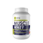 Muscle Asylum Premium Whey Protein l 1kg, 25 Servings l Strawberry Flavor l With Genuine Lab Reports l Muscle Building & Recovery | Increased Muscle | Easy to Digest | with 5.2g Bcaa per serve