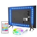 TV LED Backlights for 60-70 inch, Bason USB Led Strip Light with Remote 399cm TV Bias Lighting RGB TV Lights Kit for TV PC Monitor Computer Ambient Game Lighting