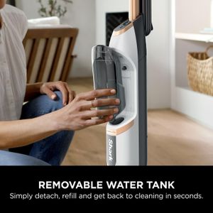 Shark SteamSpot Steam Mop – White, Powerful Floor Cleaning