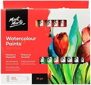 Mont Marte Watercolour Paint 24-Pieces Set, 12 ml