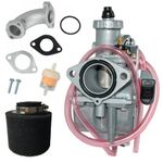 Cylinman VM22 26mm Carburetor with Air Filter Intake Fit for Mikuni 110cc 125cc 140cc Dirt Pit Bike Pitpro SSR Predator GX200 196cc Clones Mini Bike Go Kart Carb