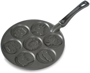 Nordic Ware 1980 Zoo Friends Pancake Pan,Black