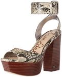 Sam Edelman Women's Rain Platform, Beach Multi Snake Print, 6 UK