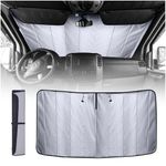 Living in a Bubble Insulated Blackout Windshield Cover for Mercedes Sprinter NCV3 & VS30, 2007-24, All-Weather Sprinter Van Accessories, Vanlife Must Have Windshield Sun Shade and Van Life Essentials