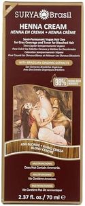 Surya Brasil Henna Cream Ash Blonde - 98% Natural Ingredients, Vegan, Cruelty-Free, Eco-Friendly, Semi-Permanent Hair Color, Deep Hydration & Shine, 2.37 oz
