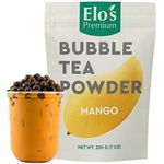 Bubble Tea Powder Kit (200g / 7oz) Mango Flavour| Instant Boba Mix, Ready in 2 Minutes| Authentic Taiwanese Taste, Packed in Canada, Non-GMO| Make Smoothies, Ice Coffee and More| by Elo’s Premium