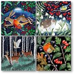 Museums & Galleries Charity Christmas Cards - Woodland Friends - Eco-Friendly and Recyclable - Pack of 20 Cards