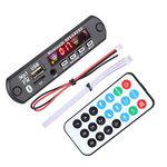 Decode Board, Bluetooth 5.0 Car Music Audio MP3 Decoder Board Support AUX, FM, USB, TF FM APE FLAC Decode Board Audio Module.