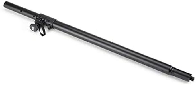 On-Stage SS7746 Subwoofer Pole with M20 Thread (for Mounting a PA Speaker Above a Sub Cabinet, 1 3/8” Mount with Optional M20-Threaded Stem, 100 lb Capacity, Adjustable Height, Steel, Black)