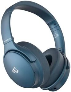 INFURTURE Casque Bluetooth à réduction de Bruit sans Fil Headphones, 40 Heures d'autonomie,Basses Profondes 3D, Oreillettes en Mousse à mémoire de Forme, TV, Voyage, Bureau à Domicile,Bleu