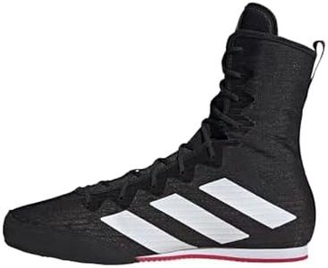 Adidas Unisex-Adult Box Hog 4 Boxing, Black/White/Pure Ruby, 13