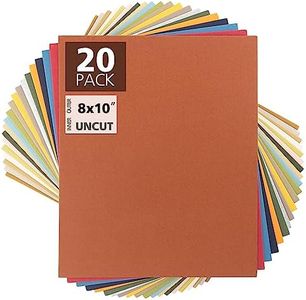 Mat Board Center, 8x10 Uncut Mat Boards, Backing Boards for Crafts, Photos, Frames and More (Mixed Color, 20-Pack)