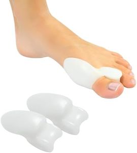 VIVEsole Bunion Guard for Women (2 Pack) - Big Toe Silicone Gel Pads - Shield Separators Protectors for Bunion Relief - Toe Separator Cushions for Foot Bunions - Toe Spacer Spreader Sock Shoe Inserts