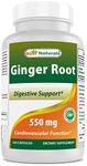 Best Naturals Ginger Root 550 mg 250 Capsules (250 Count (Pack of 1))