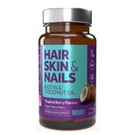 Hair, Skin & Nails - Biotin & Coconut Vegan Melts, 90 Day Supply, 10,000µg of Biotin, 5mg Coconut Oil, Hair Growth Supplement, Vitamins for Men & Women