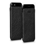 Sena UltraSlim Classic Leather Sleeve Cell Phone Case for iPhone 6, 7, 8 - Black