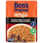 BEN'S ORIGINAL Spicy Style Korean BBQ, Long Grain Rice and Side Dish, 240g Pouch