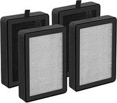 4-PACK 3-Stage Filtration System Replacement Filters for LEVOIT LV-H128 and LV-H13EU Air Purifiers,Compare to LV-H128-RF and LV-13EU-RF