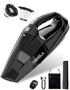 TEMOLA Handheld Vacuum Cordless, Hand Held Vacuum Car High Power Rechargeable with HEPA Filter, Small Car Vacuum Cleaner Interior Vacuum Cleaning Accessories Detailing Kit Essentials for Women Men