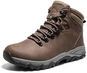 NORTIV 8 Mens Hiking Winter Snow Insulated Waterproof Outdoor Boots,Size 9.5,DARK BROWN,SNSB245M