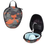 GadgetBite Headphone Carrying Case Earpads Storage Bag Headphone Pouch Portable Anti-Pressure Compatible with Boat 550/Sony WH C510/Flix X1/Sony CH710n/Hyperx Cloud Cases (Army Orange)