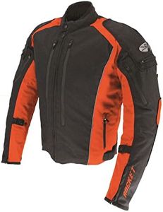 Joe Rocket Turbulent Men's Men's Street Motorcycle Jackets - Black/Orange/Large