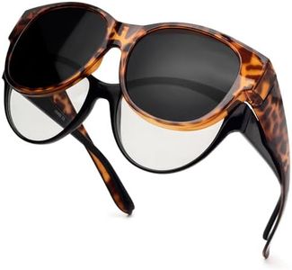 Face Shadow Polarisierte Überzieh Sonnenbrille Damen UV-Schutz Überbrille Sonnenbrille für brillenträger Ultra Leicht Fit-Over Brille