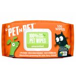 PET N PET Dog Wipes Thick 100% Plant Based Pet Wipes Dog & Cat Wipes, 100 Hypoallergenic Dog Wipes For Smelly Dogs, Puppy Wipes Premium Grooming Wipes For Cleaning Ear, Eye, Paw & Bums