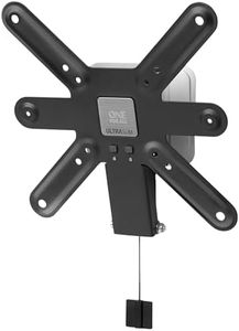 One For All WM6221 Ultra Slim TV Wall Bracket Mount Screen size 13-42 Inch - For All types of TVs (LED LCD Plasma) 15A Tilt Feature Max Weight 40kgs VESA 75x75 to 200x200, Free Toolbox app Black White