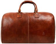 Leather Garment Bag Travel Duffel Bag for Suits and Dresses Carry-on Suitcase for Clothes Protection – Time Resistance