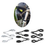 CALANDIS® 2x Motorcycle Headlight Bracket Mount Clamp 39-41mm Universal Black White