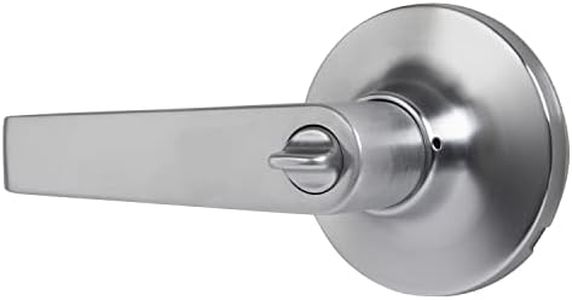 BRINKS Commercial - Light Duty Privacy Door Lever, Satin Chrome Finish - Meets ANSI Grade 2 Standards and is ADA Compliant