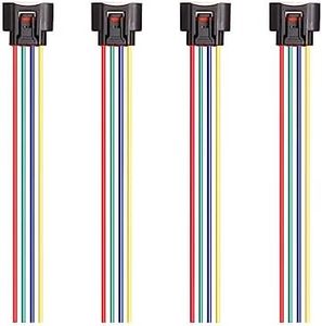 ENA Set of 4 Ignition Coil Connector Wiring Harness Compatible with Toyota Scion Pontiac Camry Corolla Highlander RAV4 tC xB Vibe Replacement for 90919-02234