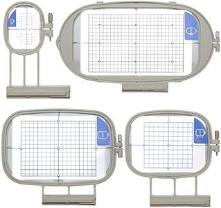 New brothread Embroidery Machine Hoop 4 in 1 Set (SA437+SA438+SA439+SA441) for Brother Innovis NQ3600D/3500D NQ1600E/1400E VE2200 4000D 1500D V7 V5 V3 VM5200/6200D BabyLock Ellegante/Aventura/Flourish